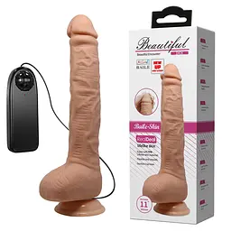 Вібратор Baile Beautiful Encounter Dick 28 см (тілесний) - мініатюра 8
