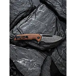 Ніж складаний кишеньковий Civivi Odium, (6.7 см) Damascus / Guibourtia Wood - мініатюра 16