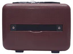 Б'юті-кейс Milano bag 0306/14 колір бордовий розмір маленький S - мініатюра 4