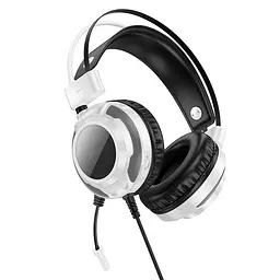 Навушники ігрові Hoco W110 Resource gaming headphones білі - мініатюра 3