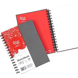 Блокнот на спіралі Rosa Studio 100г/м2 80л сірий - мініатюра 2