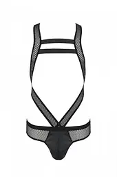 Боді на бретельках Passion 045 BODY VICTOR XXL/XXXL чорний - мініатюра 4