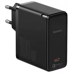 Швидкий зарядний пристрій Baseus GaN2 100 Вт + кабель Type-C до Type-C (1.5 м) - мініатюра 2