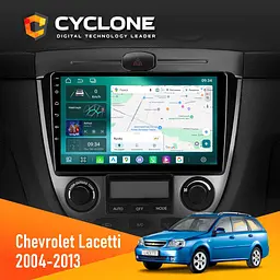 Штатна магнітола Chevrolet Lacetti 2004-2013 Climate Cyclone C9-013 4x64 DSP 4G Cyclone (НФ-00006942)
