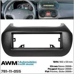 Перехідна рамка Citroen Nemo, Peugeot Bipper, Fiat Fiorino, Qubo AWM 781-11-055 - мініатюра 7