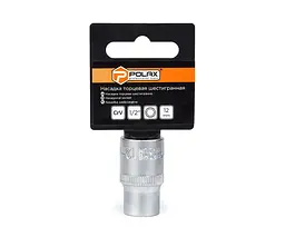Головка торцева автомобільна шестигранна 12 мм, 1/2",Polax (25-085) - мініатюра 2