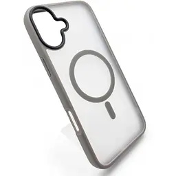 Чохол-накладка BeCover Metal Buttons Case (MagSafe) для Apple iPhone 16 Plus Gray (712095) - мініатюра 2