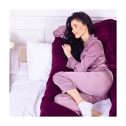 Подушка MirSon для вагітних та відпочинку U-подібна 8021 Velvet Line (2200006178538) - мініатюра 10