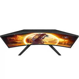 Монітор TFT 31.5" AOC CQ32G4VE, VA, QHD, 180Гц, 0,5 мс, вигнутий, 2хHDMI, DP, чорно-сірий - мініатюра 9