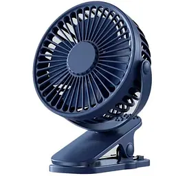 Вентилятор акумуляторний FAN-AF01 з USB з прищіпкою 3 швидкості, 360 градусів