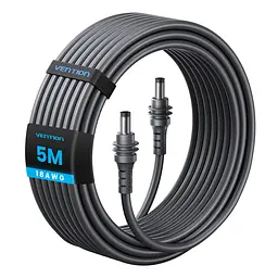 Кабель питания для Starlink Mini Vention 5 м DC 5,5×2,1 мм серый (FDUHJ)