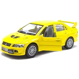 Модель легкова MITSUBISHI EVOLUTION 5 KT5052W Жовтий shop (2000999300783)