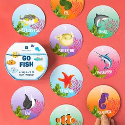 Настільна карткова гра Talking Tables Go Fish сімейна гра про морських мешканців англійська версія 40 карток від 5 років (SKU-213) - мініатюра 2