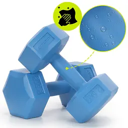 Гантелі Actiget Hex 2 x 2.5 кг ACT0160 Blue - мініатюра 2