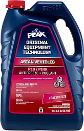 Охолоджуюча рідина PEAK OET ASIAN RED/PINK EXP FS 6/1/3,785 л.