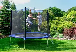 Батут садовий Fun Fit спортивний 10 (304-312 cm) 312 см з подушкою зі сходами - мініатюра 4