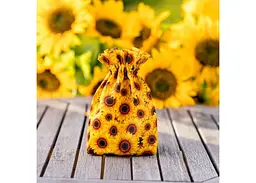 Мішечок для кубиків Q-Workshop Full Art Dice Pouch Sunflower (BWSPSUNF201) - мініатюра 2