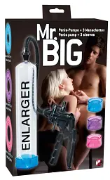 Помпа для пеніса You2Toys Mr. Big 3 Sleeve System Pump, 32 см (прозорий) - мініатюра 8