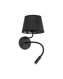 Бра, настінний світильник Tk Lighting 10203 Maja E27+G9 2x15+8W IP20 Bk