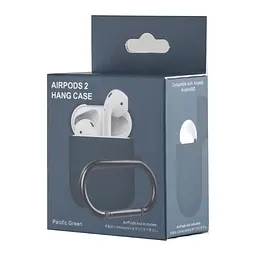 Чохол Silicone Case 1,2mm for AirPods 1/2 Pacific зелений - мініатюра 2
