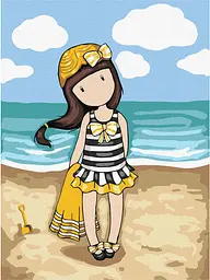 Картина за номерами 30х40 ІДЕЙКА для дітей Beach Belle Santoro Gorjuss Collection (KHO8677)