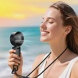 Вентилятор ACEFAST YF2 folding handheld fan Black - мініатюра 5