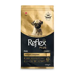 Повноцінний та збалансований сухий корм Reflex Plus для цуценят породи мопс 1.5 кг - мініатюра 2