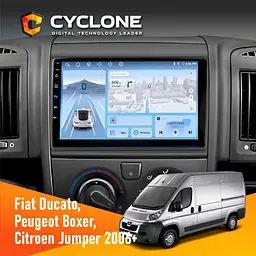 Штатна магнітола Peugeot Boxer 2006+ Cyclone C9-012 4x64, DSP, 4G Cyclone (НФ-00007993)