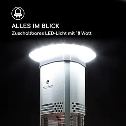 Мегалітичний променистий обігрівач Blumfeldt Megalith 2700 W до 54 м² (10033290) - мініатюра 6