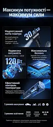 Автомобільний компресор UGREEN ET501 насос для шин від прикурювача 12 В тиск 3–150 psi 30 л/хв без навантаження автостоп за заданим тиском цифровий манометр ліхтар із попередженням і SOS захист від перегрівання пам’ять тиску швидкознімний адаптер Schrader перехідник Presta насадки для м’ячів і надувних виробів знімний кабель живлення 3 м знімний повітряний шланг 17 см двигун 120 Вт чорно-темно-сірий з помаранчевими позначками (35573) - мініатюра 14