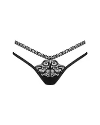 Трусики-стрінги Obsessive Blomentis M/L чорний - мініатюра 4
