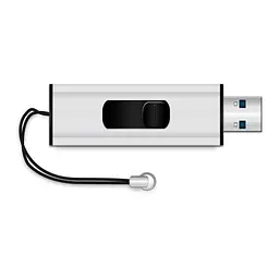 USB флеш накопичувач Mediarange 128GB Black/Silver USB 3.0 (MR918) - мініатюра 4