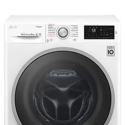 Пральна машина LG з фронтальним завантаженням F4J6TS1W, 8кг, 1400, A+++-30%, Пар, глибина 56см, Дисплей, Інвертор, Білий (F4J6TS1W) - мініатюра 5