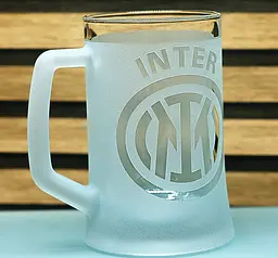 Пивний келих 660 мл ФК Internazionale Milano Інтер з гравіюванням подарунок для фаната футбольний кухоль - мініатюра 2