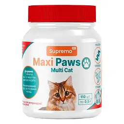 Мультивітаміни Maxi Paws для котів, 110 табл. × 0,5 г