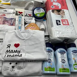 Набір у пологовий будинок для мами та новонародженого Premium у прозорій сумці L + сумка M для малюка 34 позиції EkoMama - мініатюра 5