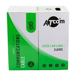 Кабель мережевий Atcom UTP cat.5e, CU, 0.5 мм 305 м (3800) - мініатюра 4