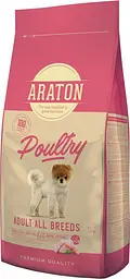 Повноцінний Сухий корм для дорослих собак усіх порід ARATON POULTRY Adult All Breeds 15 кг