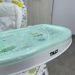 Дитячий стілець для годування з регулюванням спинки від 6 місяців до 3 років Bistro Menthol Tilly зелений - мініатюра 8