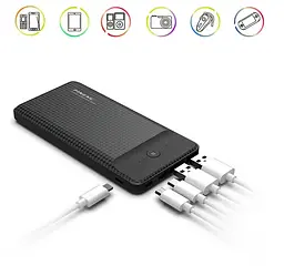 Зовнішній акумулятор Power Bank Pineng PN-939 20000mAh (Чорний) - мініатюра 6