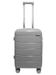 Валіза мала S+ з поліпропілену Milano bag 0305 52л Срібна