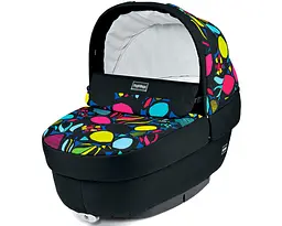 Коляска 3 в 1 Peg-Perego Book Plus Elite Manri, з малюнком, чорний з фіолетовим (PACK03-00000000007) - мініатюра 2