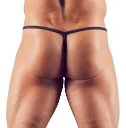 Сексуальні чоловічі стрінги Svenjoyment Men's Mini String M чорний - мініатюра 3