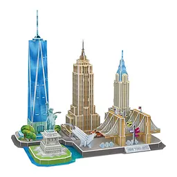 Пазл 3D CubicFun City Line Нью-Йорк, 123 елемента (MC255h) - мініатюра 2