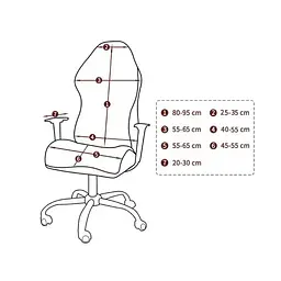 Еластичний захисний чохол на ігрове, комп'ютерне крісло Semi Chair Cover з підлокітниками Black XL - мініатюра 2