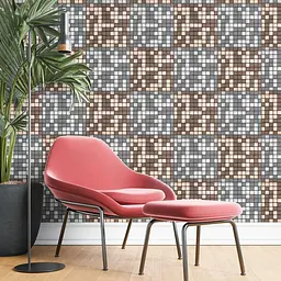 Самоклеюча панель під алюміній Sticker Wall SW-00001157 30x30смx3 мм Золотисто-рожевий - мініатюра 6