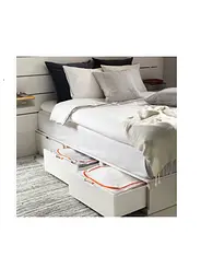 Органайзер для білизни IKEA 55×49×19 см складний білий/помаранчевий - мініатюра 5