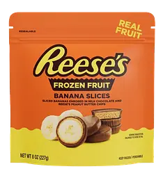 Цукерки Reese's Banana Slices in Milk Chocolate and Reese's Peanut Butter Chips 227г