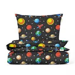 Дитяча постіль Cosas Space CS1 без простирадла 110х140 см (SpaceBlack_140_2)