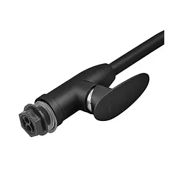 Змішувач для кухні Plamix Cezar-011-B Set Matte з підведенням black PM0668, Чорний матовий - мініатюра 2